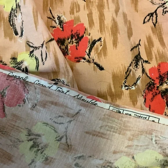 💎 Vintage Belle Amie Cotton Drapes made in France
